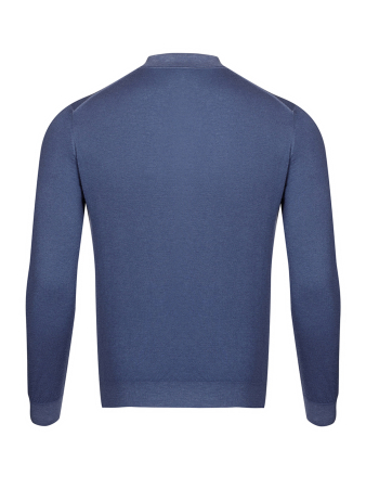 Поло, на пуговицах, длин. рукав (7006, Темно-синий, 60 - 4XL)