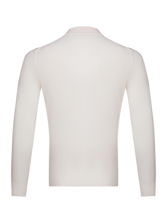 Джемпер, стойка, однотон., дл/рукав (001, Белый, 56 - XXL)