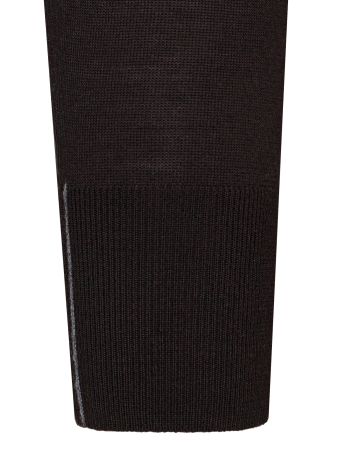 Джемпер, круглый ворот, SF, дл/ рукав 64 см (163, Темно-коричн., 60 - 4XL)