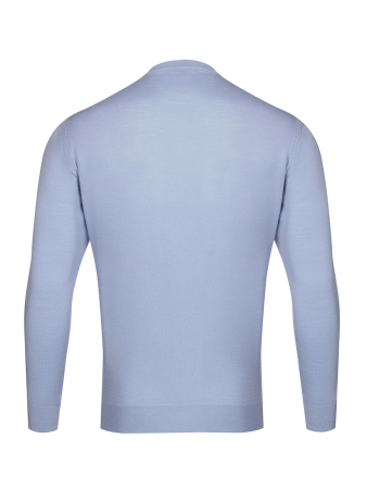Джемпер, круглый ворот, длин. рукав (00005, Голубой, 54 - XL)