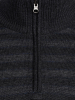 Джемпер, стойка, молния, в полоску (365, Темно-серый, 58 - 3XL     )