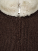 Куртка, Schiatti, трикотажная, мех, стойка, отделка Крокодил (3586/3700, Коричневый, 54 - XL)