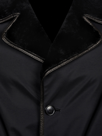 Пальто Schiatti, водоотталк., ягненок (Черный, 60 - 4XL)