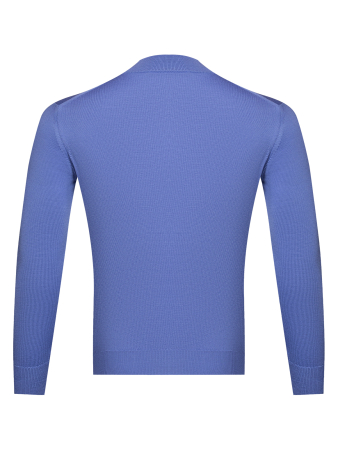 Джемпер, стойка, однотон., дл/рукав (044, Синий, 56 - XXL)