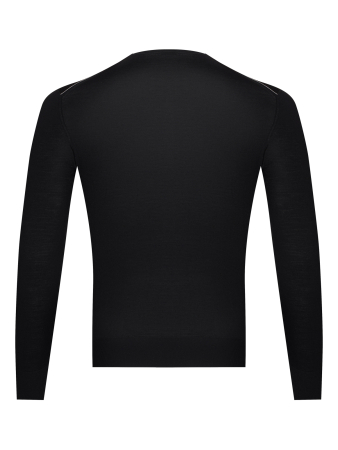 Джемпер, круглый ворот, SF, дл/ рукав 64 см (164, Черный, 60 - 4XL)
