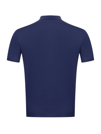 Поло SLIM,на пуговицах,корот.рукав.однотон. (008, Темно-синий , 56 - XXL)