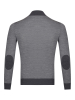 Джемпер, на молнии, стойка, с заплат. на рукав. (401, Серый, 58 - 3XL)