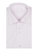 Сорочка, короткий рукав, классика, однотонная (750, Сиреневый, 39/40)