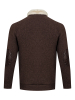 Куртка, Schiatti, трикотажная, мех, стойка, отделка Крокодил (3586/3700, Коричневый, 54 - XL)