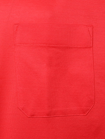 Футболка , круглый ворот, карман, короткий рукав (239, Коралловый, 64-6XL  рукав 29 см)