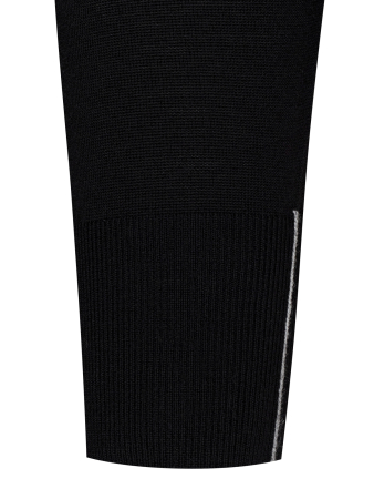 Джемпер, круглый ворот, SF, дл/ рукав 64 см (164, Черный, 60 - 4XL)