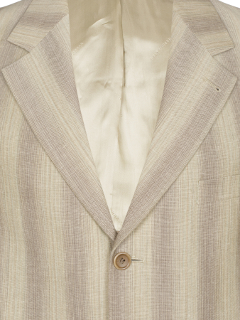 Костюм, U.S.Polo, классика, полоска, 3пуг., 1шл. (595, Песочный, 54 - XL, 8)