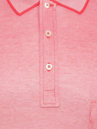 Поло однотонное, короткий рукав, рубчик (239, Красный, 54 - XL  рукав 28 см)