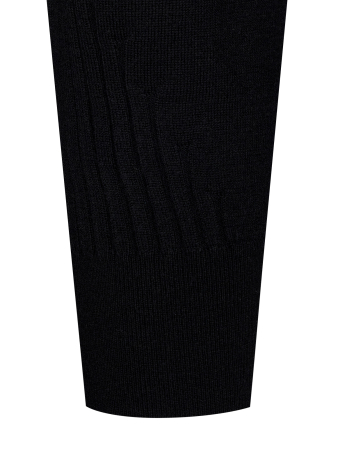 Джемпер, круглый ворот,  длин.рукав (00005, Черный, 54 - XL)