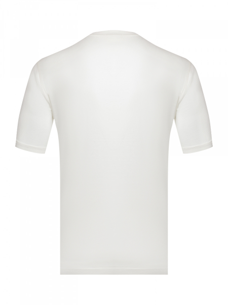 Футболка однотонная, круглый ворот, КР (A05PD01/18.377.37) (690, Кремовый, 56 - XXL  рукав 24 см)