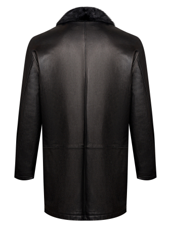 Дубленка, Torras, ворот - норка, подстежка - норка, (01120, Черный, 58 - 3XL     )