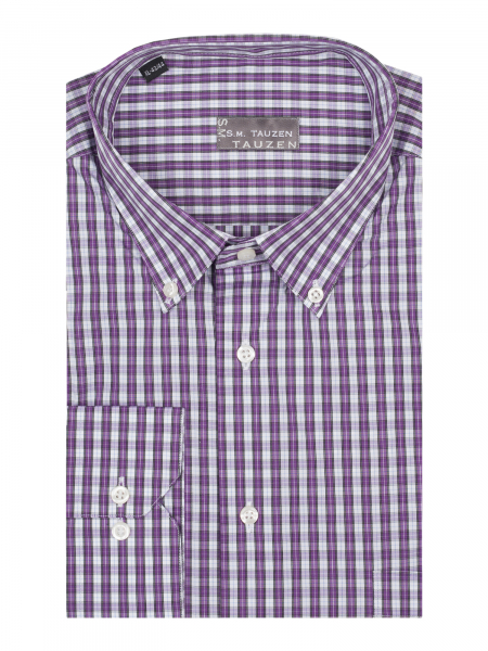 Сорочка, SMT, ДР, London, классика, в клетку (2, Белый/Сирен., 39/40)