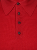 Поло, на пуговицах, дл/рукав (029, Вишня, 62 - 5XL)