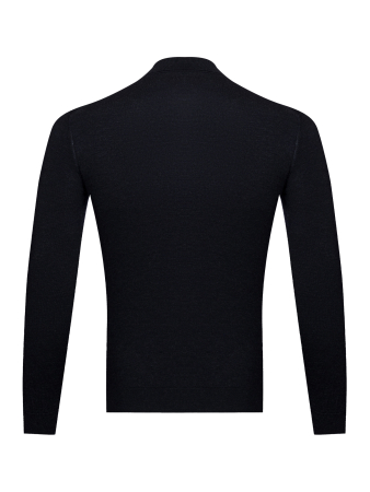 Поло, на пуговицах, длин. рукав (014, Темно-синий, 60 - 4XL)