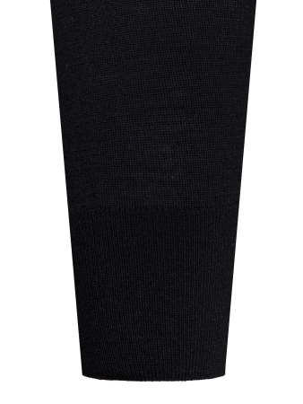 Джемпер- кардиган , ворот стойка, на молнии, дл/рук. (428, Черный, 46 - XS)
