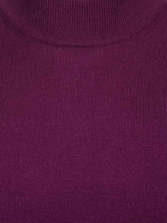 Джемпер, стойка, однотон., дл/рукав (180, Фиолетовый, 58 - 3XL)