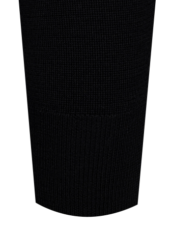 Джемпер, стойка, однотон., дл/рукав (002, Черный, 48 - S)