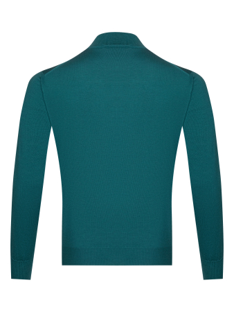 Джемпер, стойка, однотон., дл/рукав (230, Зеленый, 60 - 4XL)
