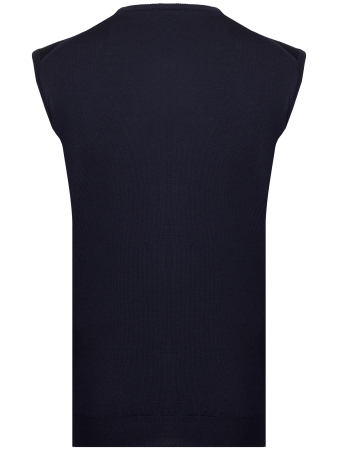 Жилет, V-вырез, без застежки, однотон. A.Ferrante (009, Темно-синий, 60 - 4XL)