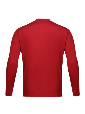 Поло, на пуговицах, длин. рукав (00003, Красный, 54 - XL)
