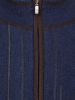 Джемпер, стойка, на молнии, длин. рук., в полоску (00206, Темно-синий, 62 - 5XL)