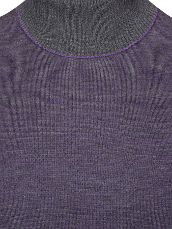 Водолазка, однотон., дл/рукав (237, Фиолетовый, 58 - 3XL     )