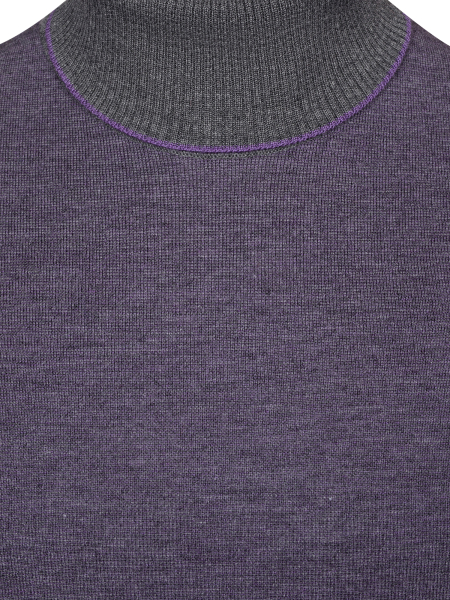 Водолазка, однотон., дл/рукав (237, Фиолетовый, 58 - 3XL     )