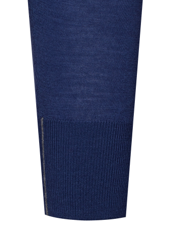 Джемпер , ворот стойка, дл/рукав (168, Темно-синий, 60 - 4XL)